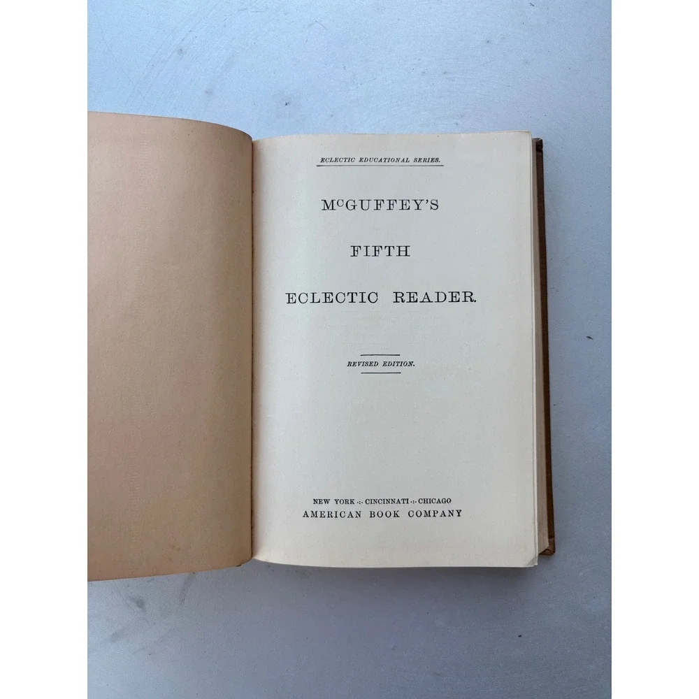 McGuffey's Fifth Eclectic Reader Revised Edition 1920 American Book Company Hard